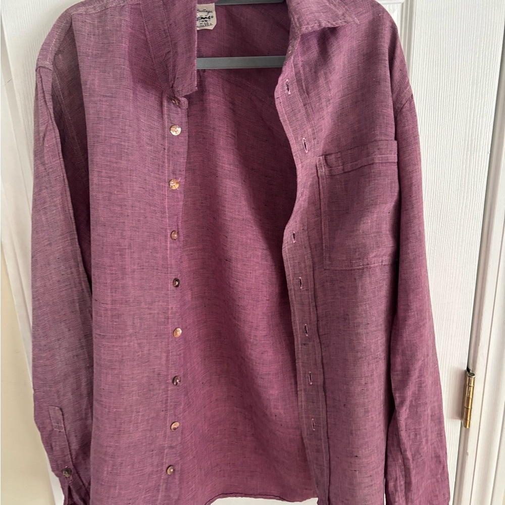 La Bottega di Brunella Rose Pink Linen Top - Handcrafted in Positano, Italy